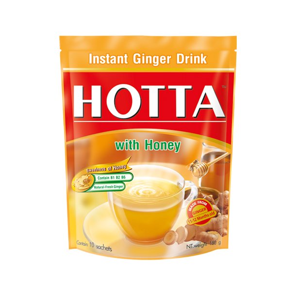 Instant Ginger Drink with Honey (Hotta) 10 x 18gr.