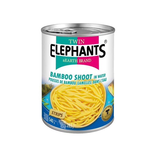 Bamboo Shoots, strips 540gr. (Twin Elephants)